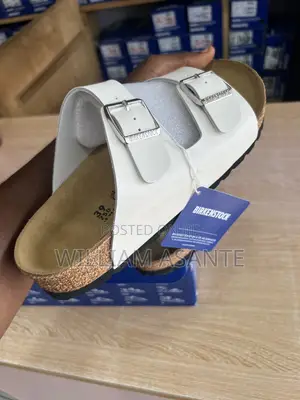 White Birkenstock Arizona