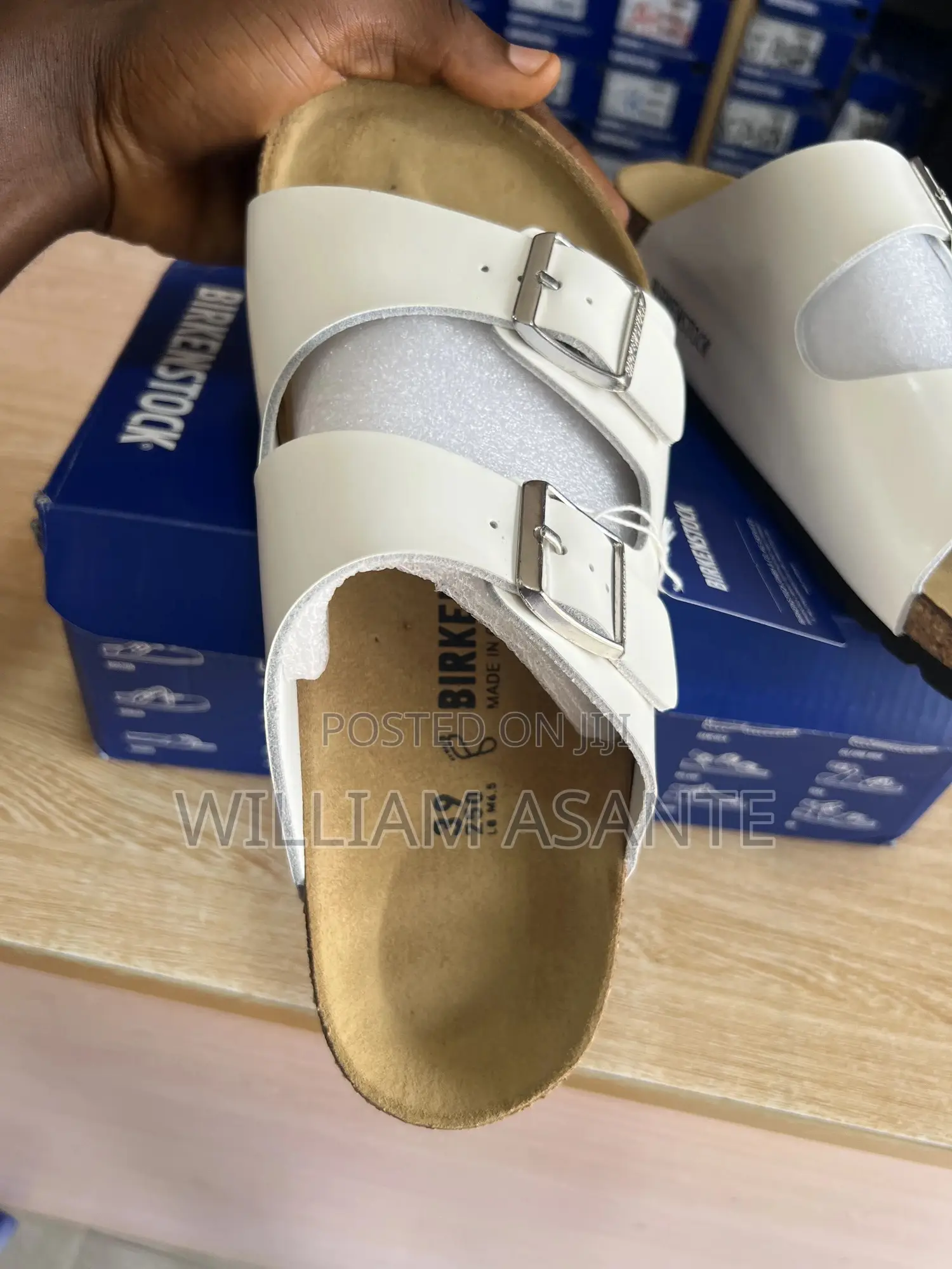 White Birkenstock Arizona