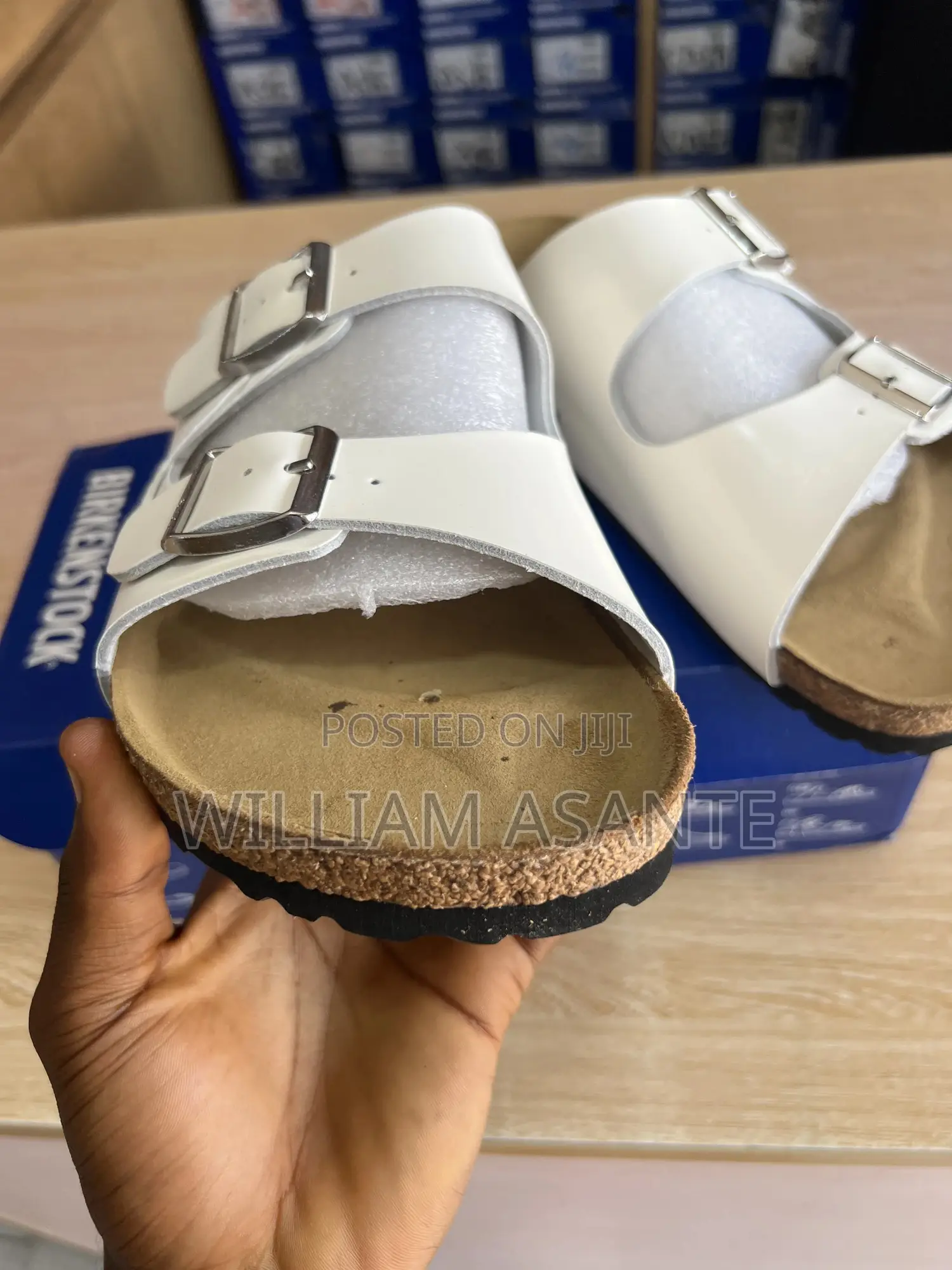 White Birkenstock Arizona