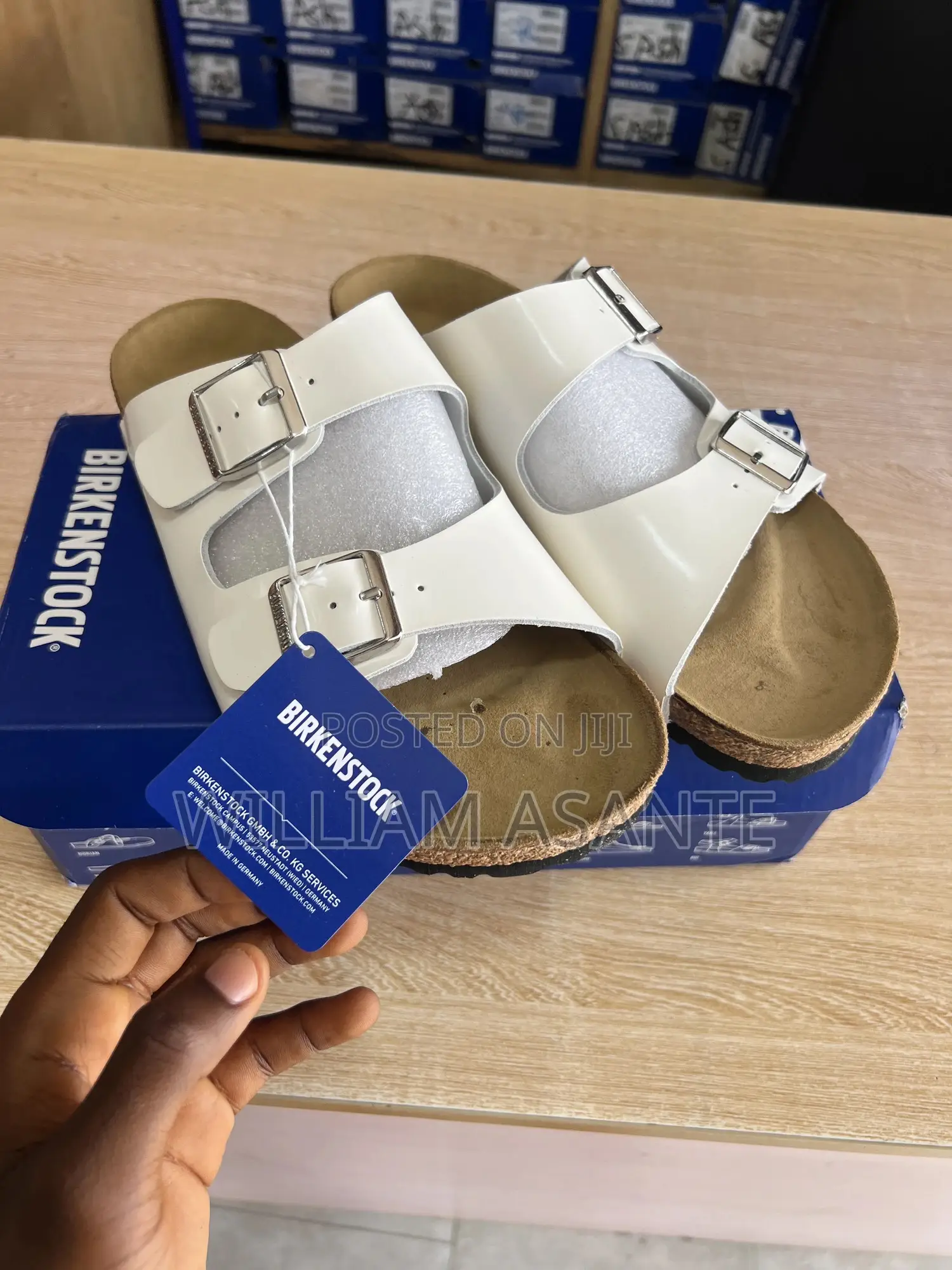 White Birkenstock Arizona