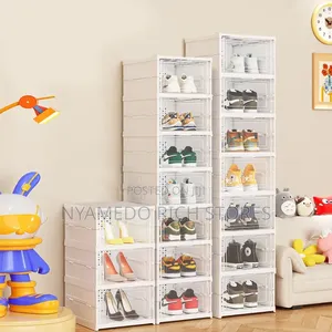 Collapsible Shoe Storage Boxes and Organizers