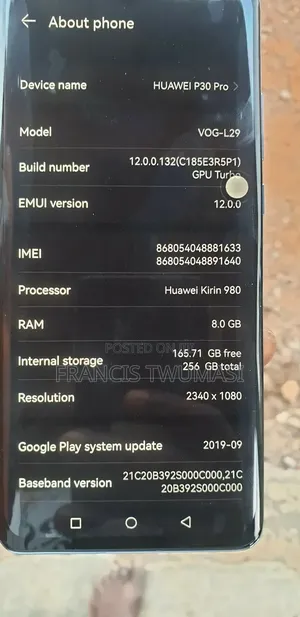 Huawei P30 Pro 256 GB Blue