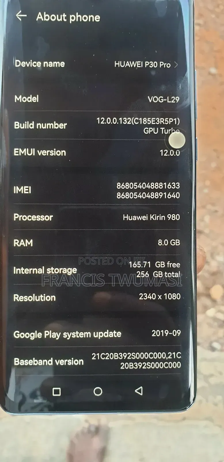 Huawei P30 Pro 256 GB Blue