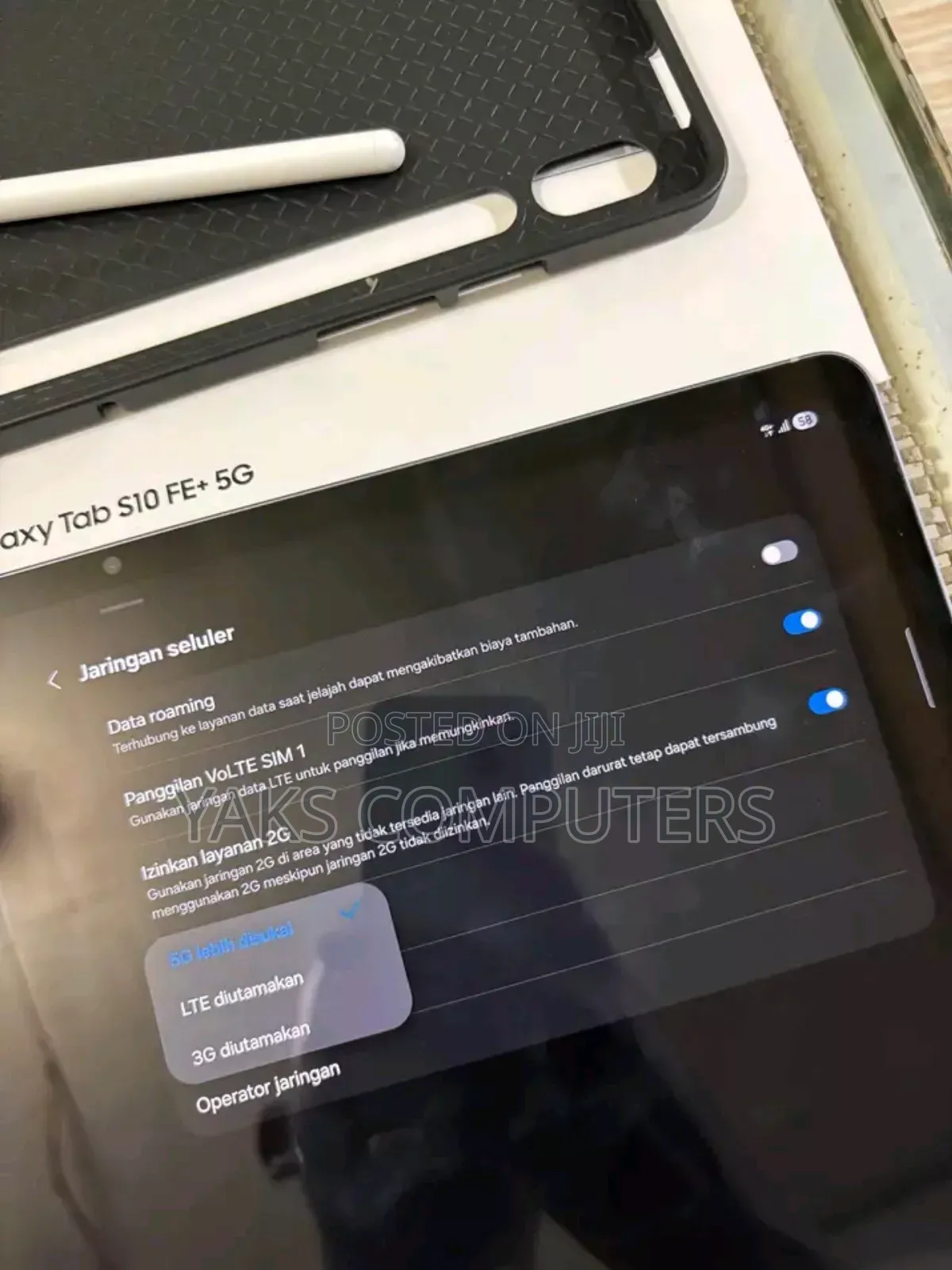 New Samsung Galaxy Tab S10 FE+ 256 GB Black