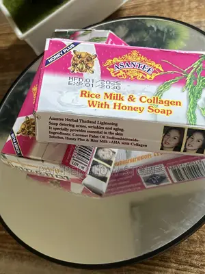 Asantee Rice Milk Collagen With Honey Soap