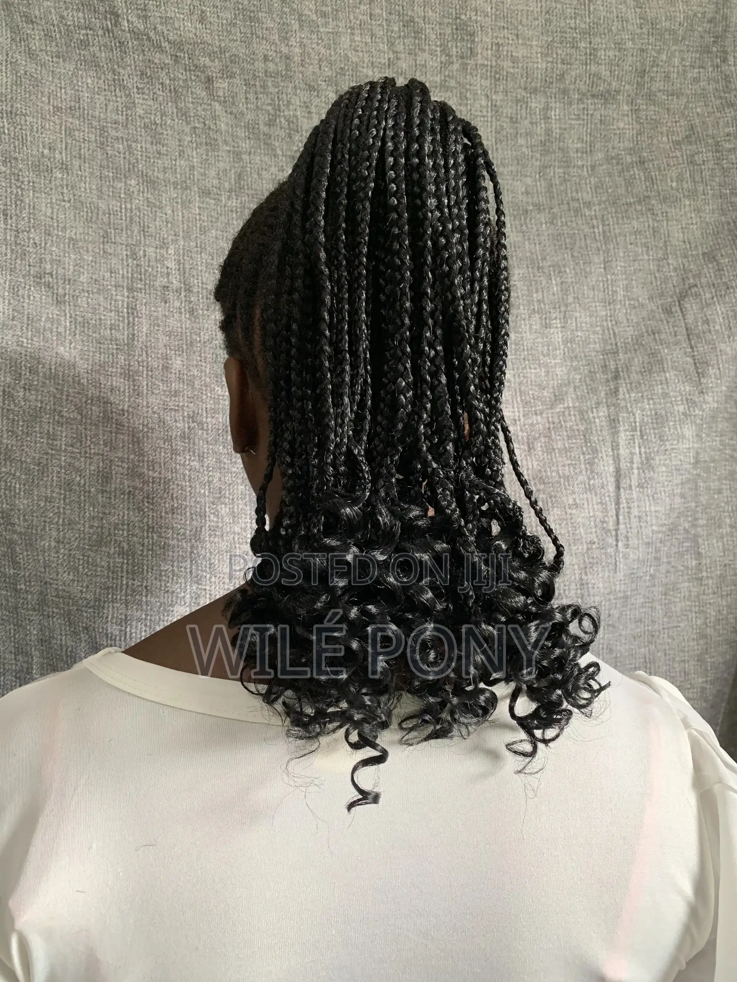 (12 Inches) Braided Ponytail With Curls