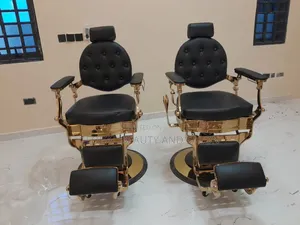 Gold Barbering Chair