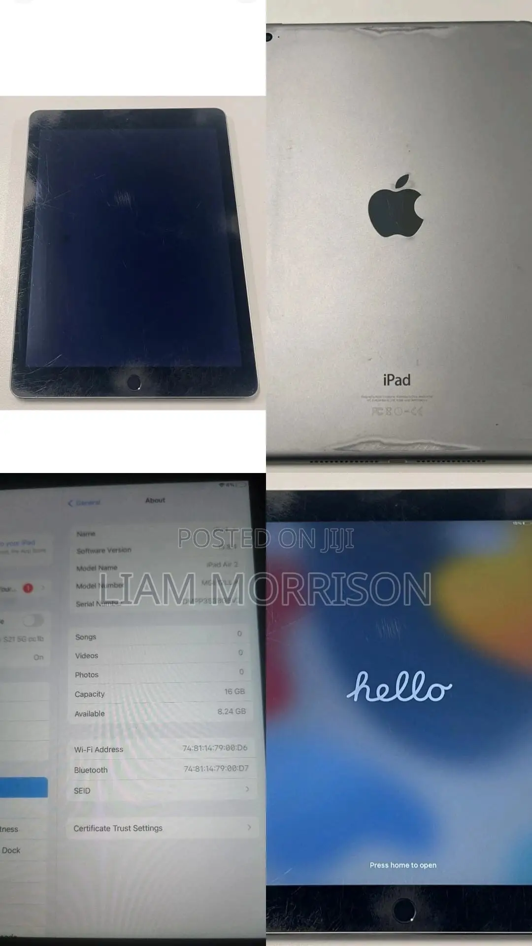 Apple iPad Air 2 16 GB Silver