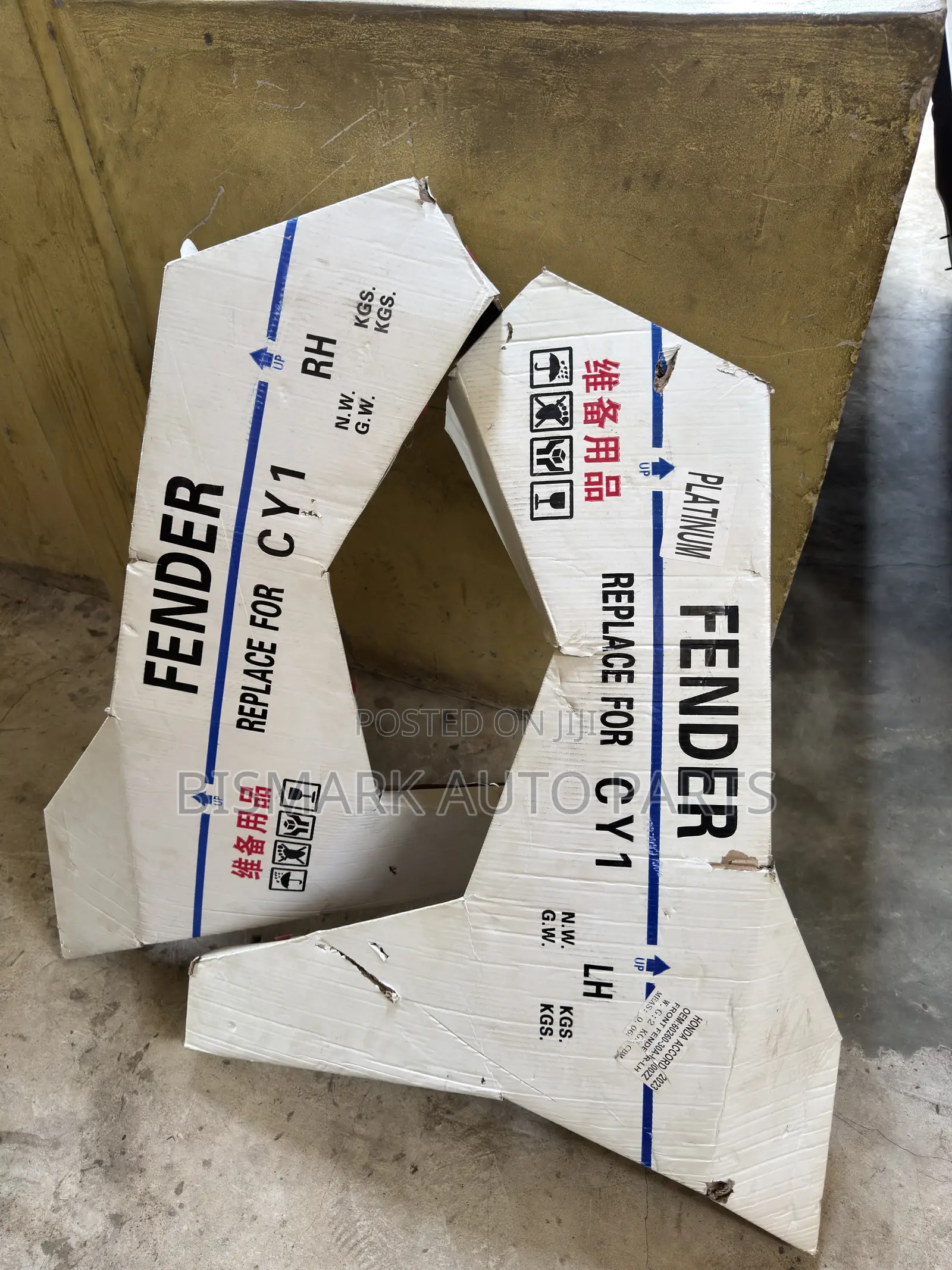 Honda Accord 2023 2024 2025 2026 Fender Pair