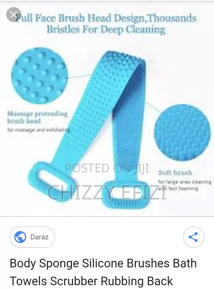 Body Sponge Silicone Brushes Bath Towels Scrubber Rubbing Back