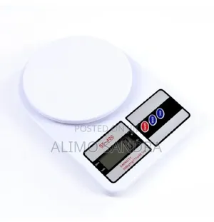 5kg/1g Portable Digital Scale Balance Food Measuring Weight - White