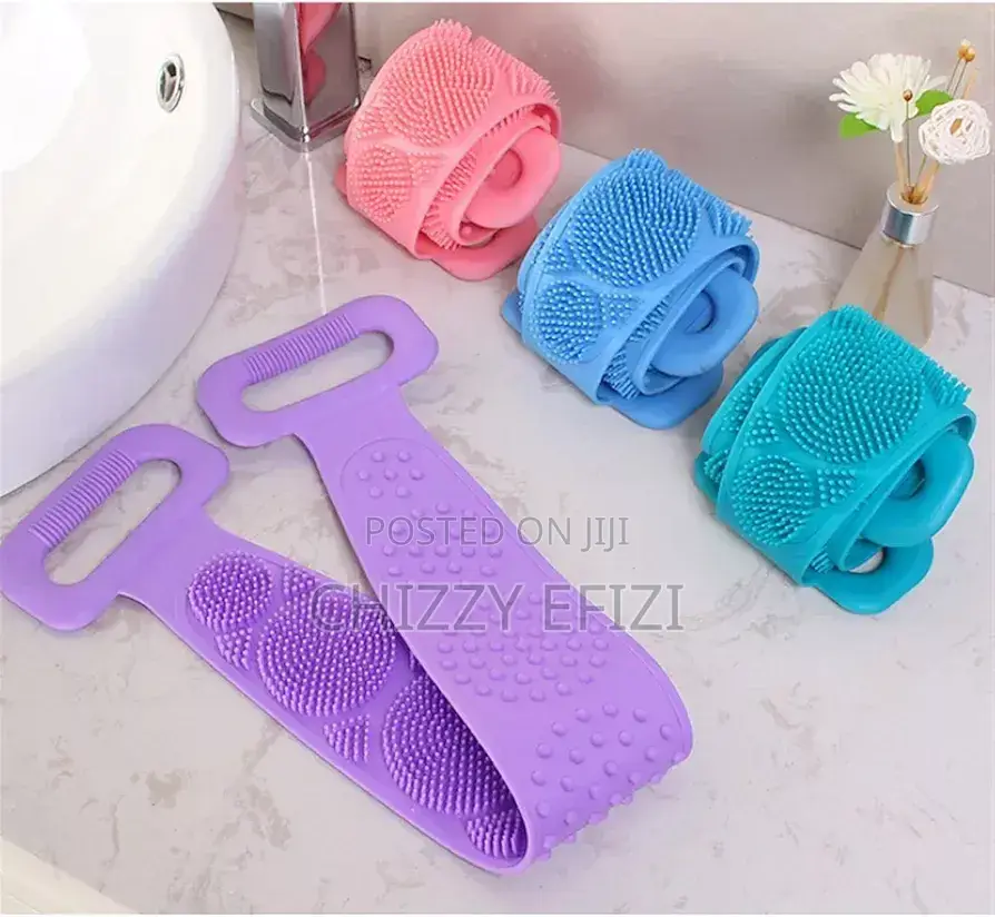 Body Sponge Silicone Brushes Bath Towels Scrubber Rubbing Back
