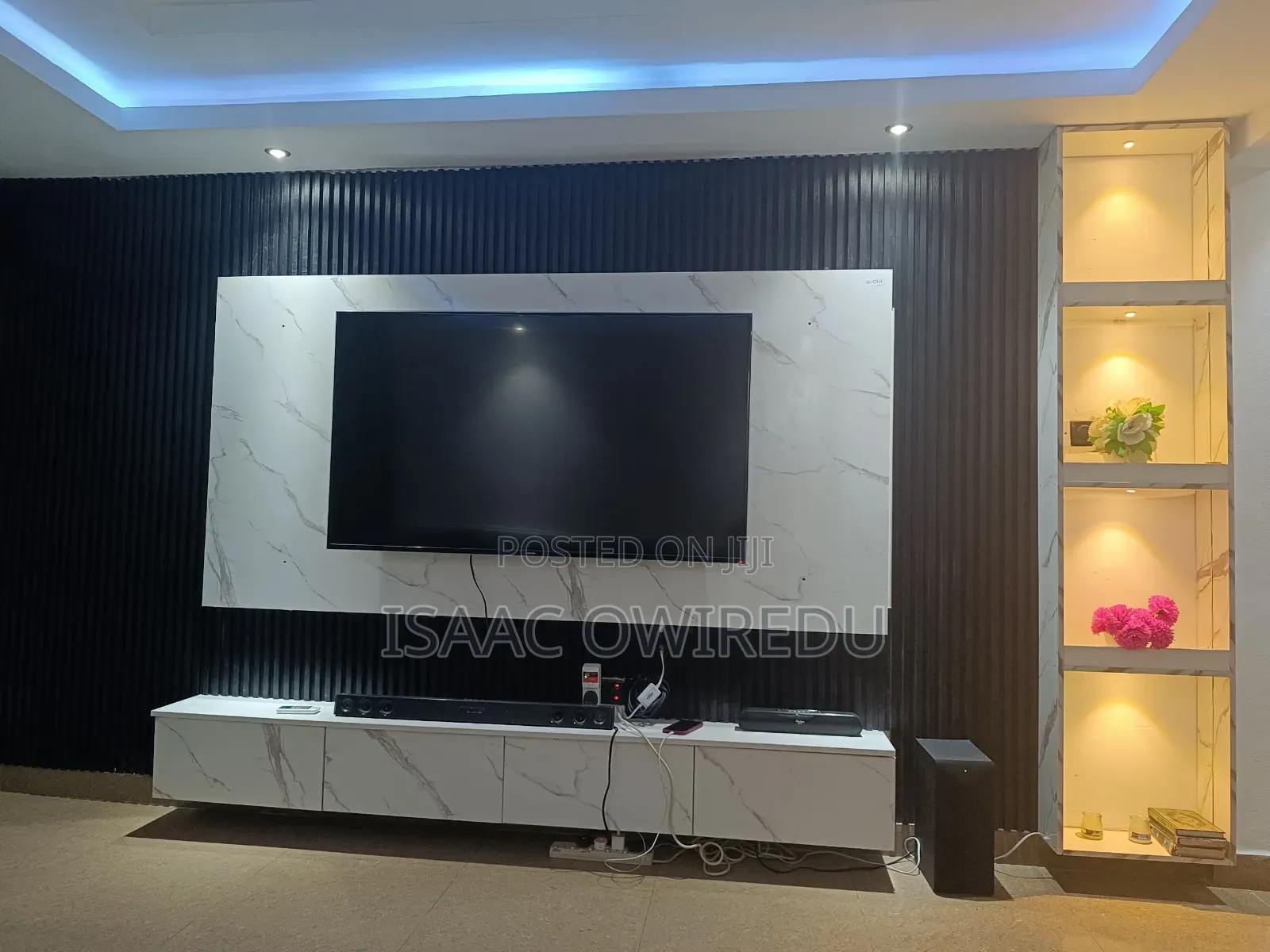 Television Wall Mounted Design With Panels