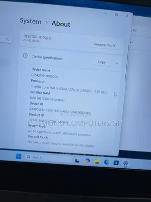 Laptop Lenovo ThinkPad T470 8GB Intel Core i5 SSD 256GB