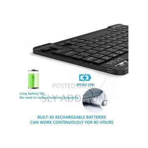 7 Inch Wireless Bluetooth Keyboard for Phone and Tablet