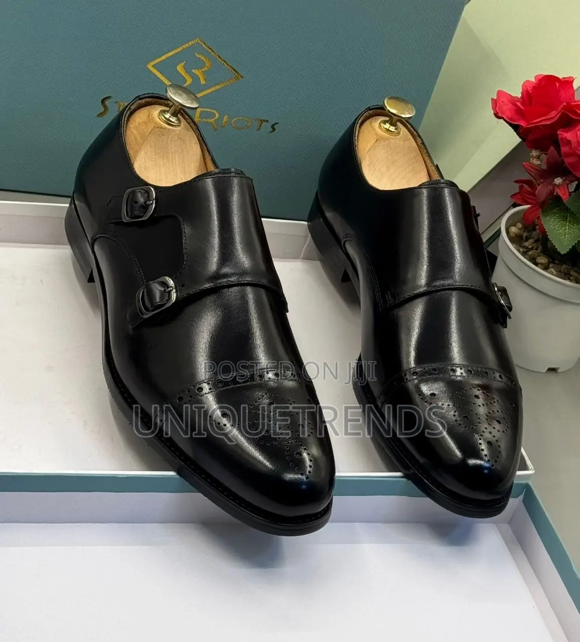Steve Riots Double Monk Strap Leather Shoes