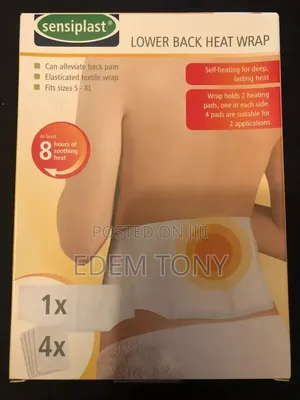 Sensiplast Lower Back Heat Wrap for Pain Relief