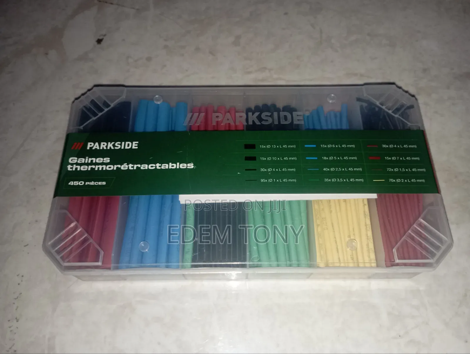 Parkside 450-Piece Heat-Shrink Tubing Set