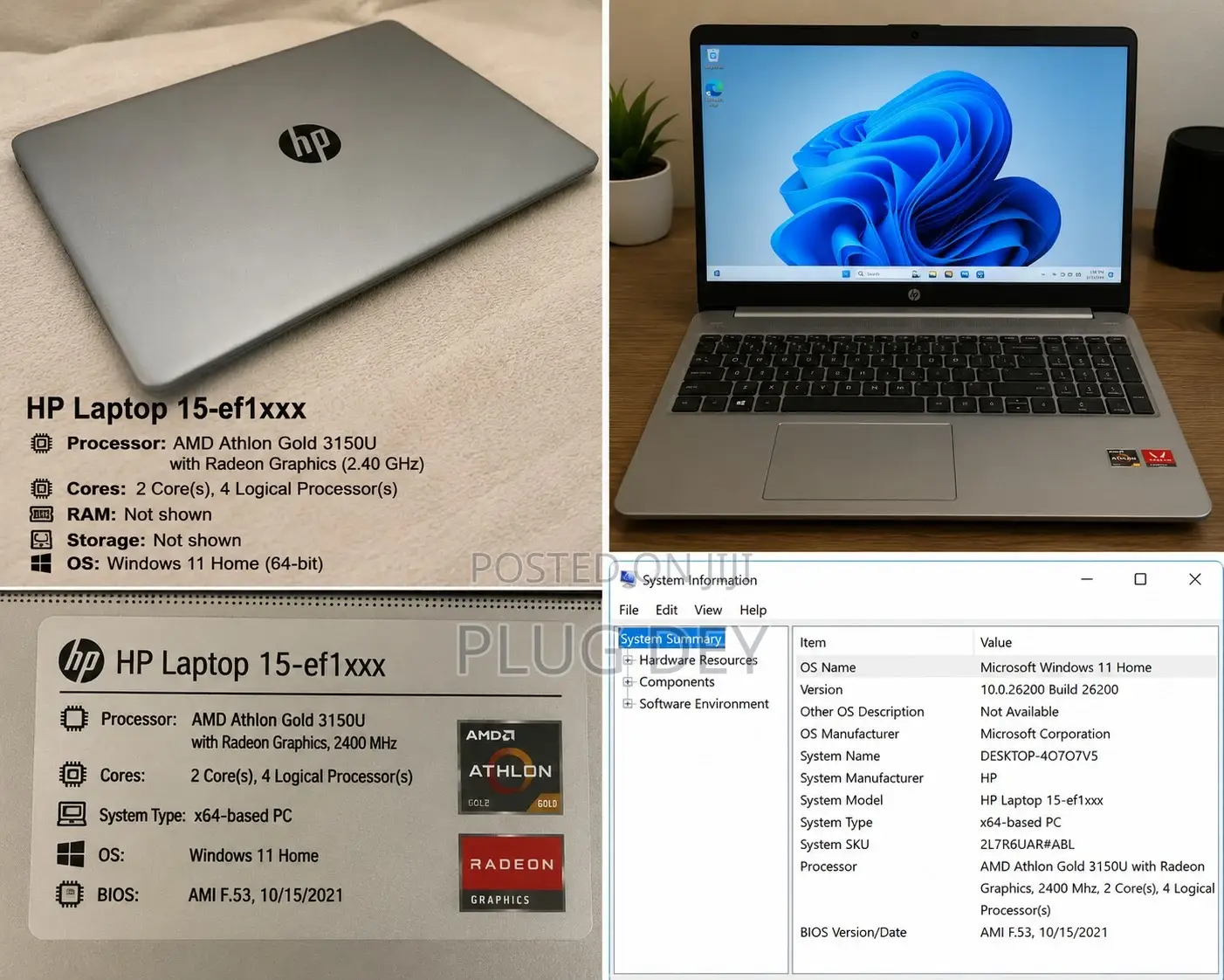 Laptop HP 15 8GB AMD SSD 500GB