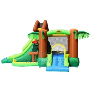 Slides Inflatable Jungle Bounce Castle With Blower Pump