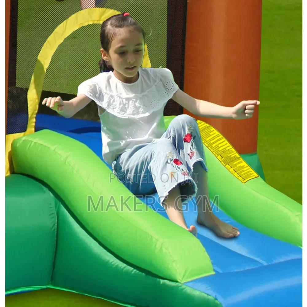 Slides Inflatable Jungle Bounce Castle With Blower Pump