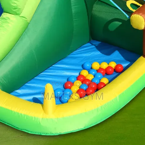 Slides Inflatable Jungle Bounce Castle With Blower Pump