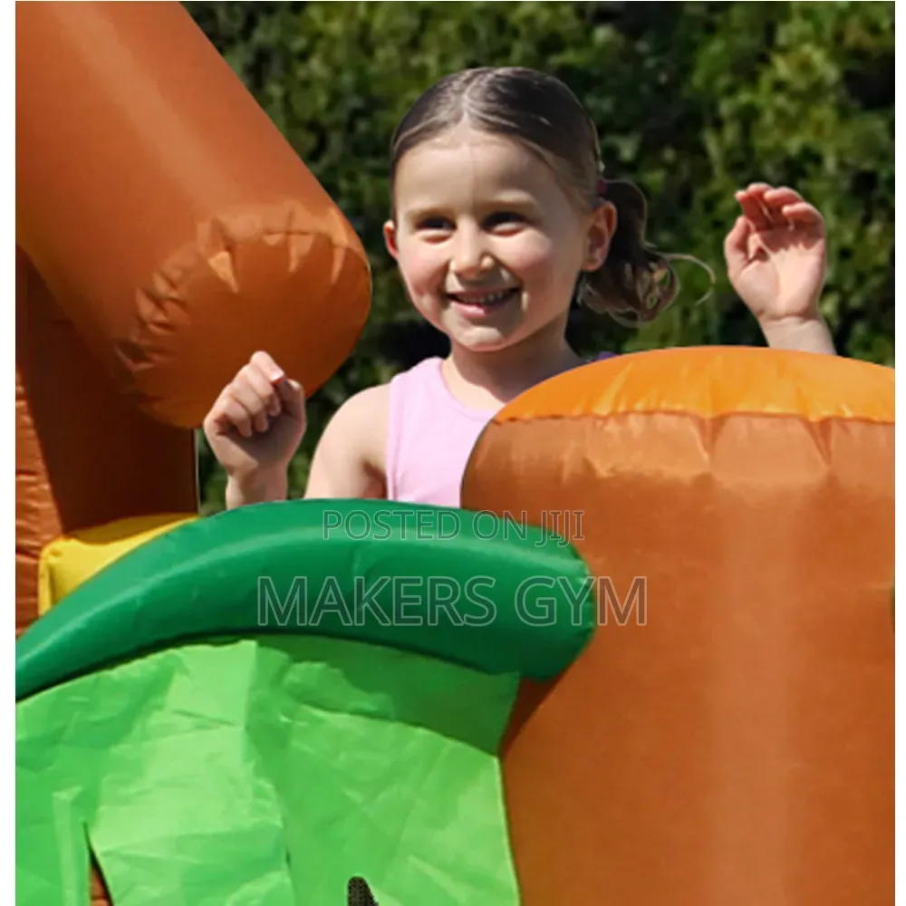 Slides Inflatable Jungle Bounce Castle With Blower Pump