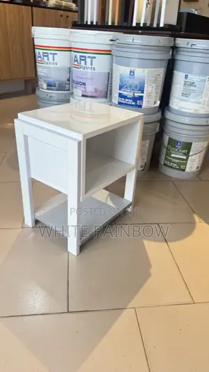 Modern White Bedside Table