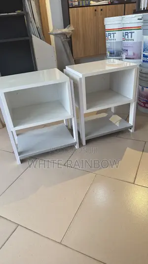 Modern White Bedside Table