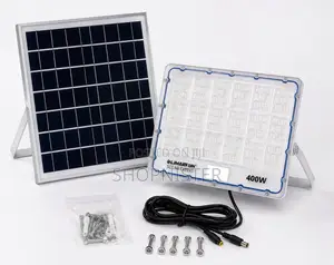 400w Solar Flood Light + Big Solar Panel