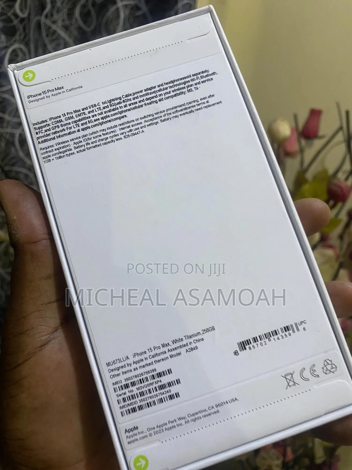 New Apple iPhone 15 Pro Max 256 GB White