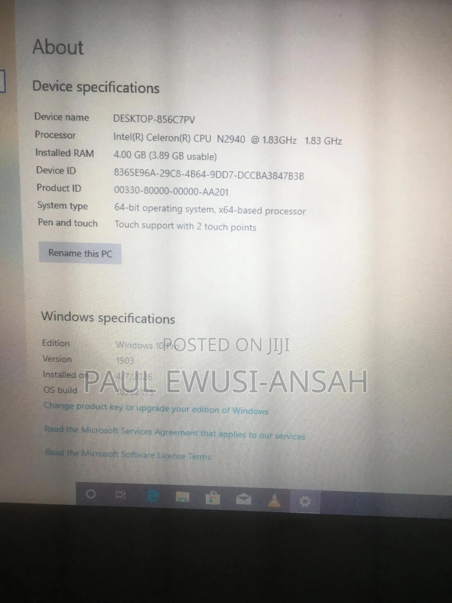 Laptop Lenovo Yoga 11e 4GB Intel HDD 250GB