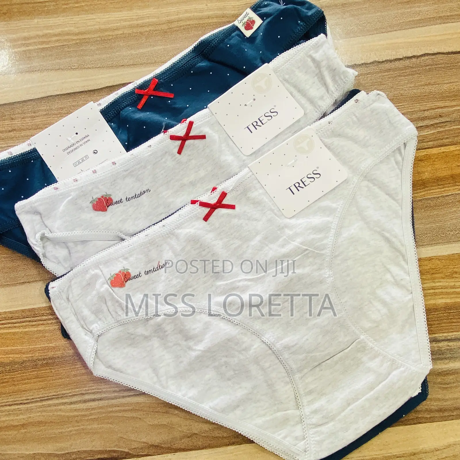 Polka Dots Mixed Cotton Panties - 3pc Set