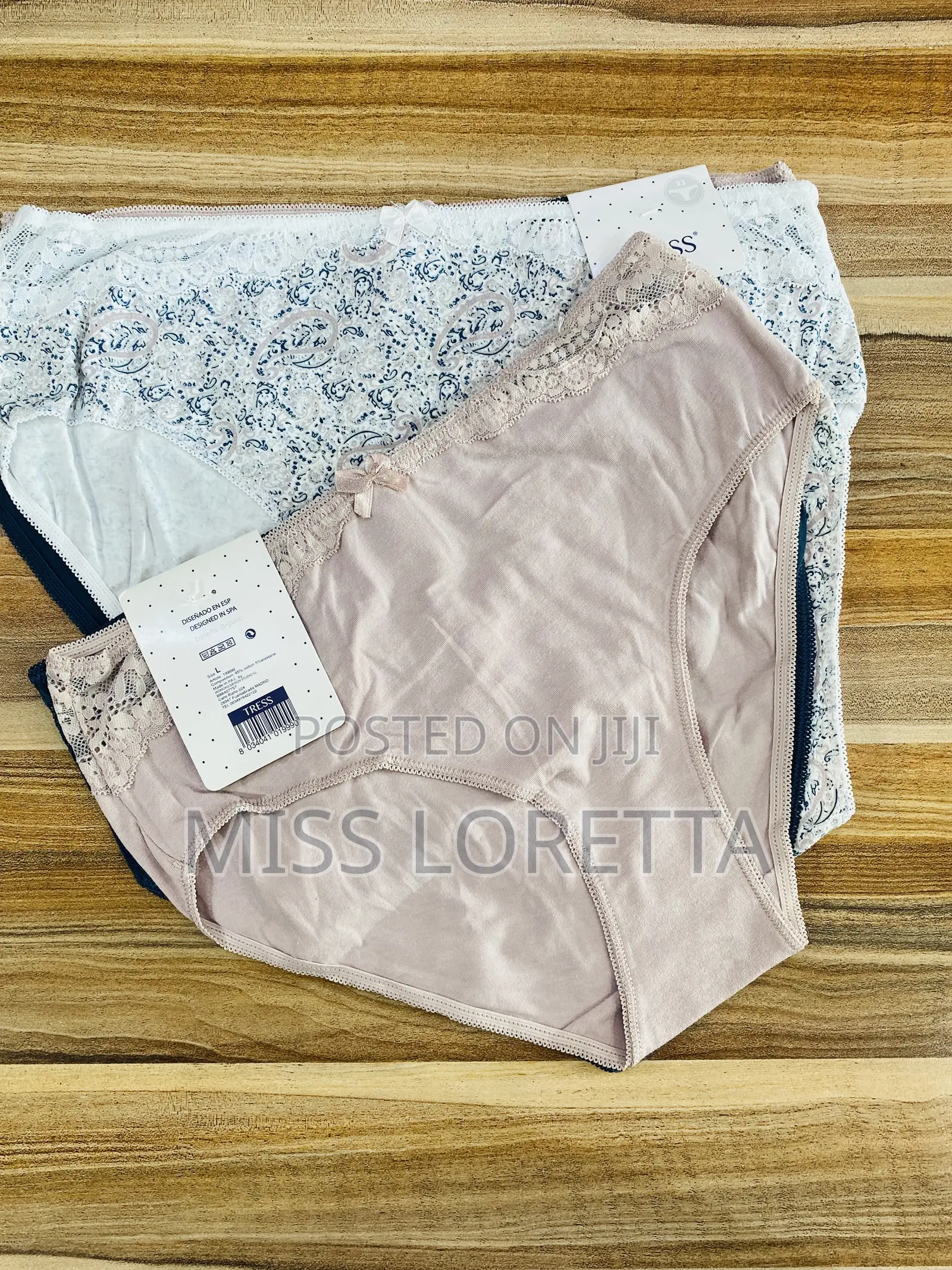 Polka Dots Mixed Cotton Panties - 3pc Set