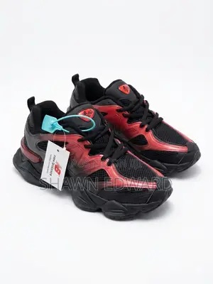 New Balance 9060 in Black Red Gradient