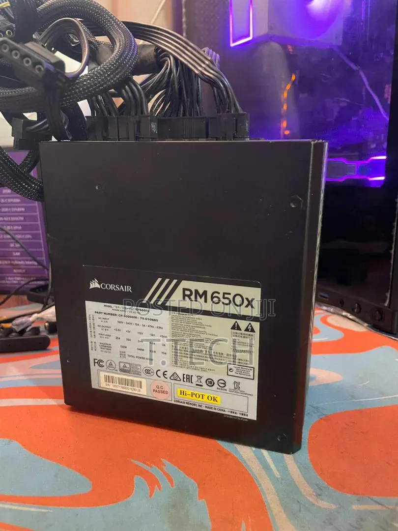 Corsair Rm650x 650w Psu - 80 Plus Gold - Fully Modular Gaming Psu