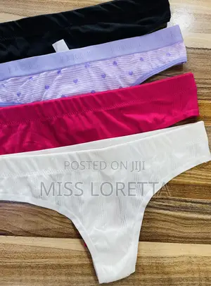Cotton Blend Thongs - Low Rise