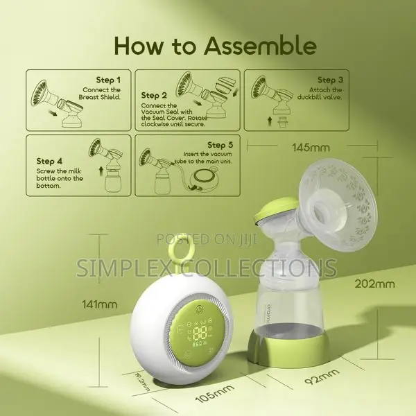 Oraimo Doupump Electric Bpa-Free Micro-Vibration Breast Pump