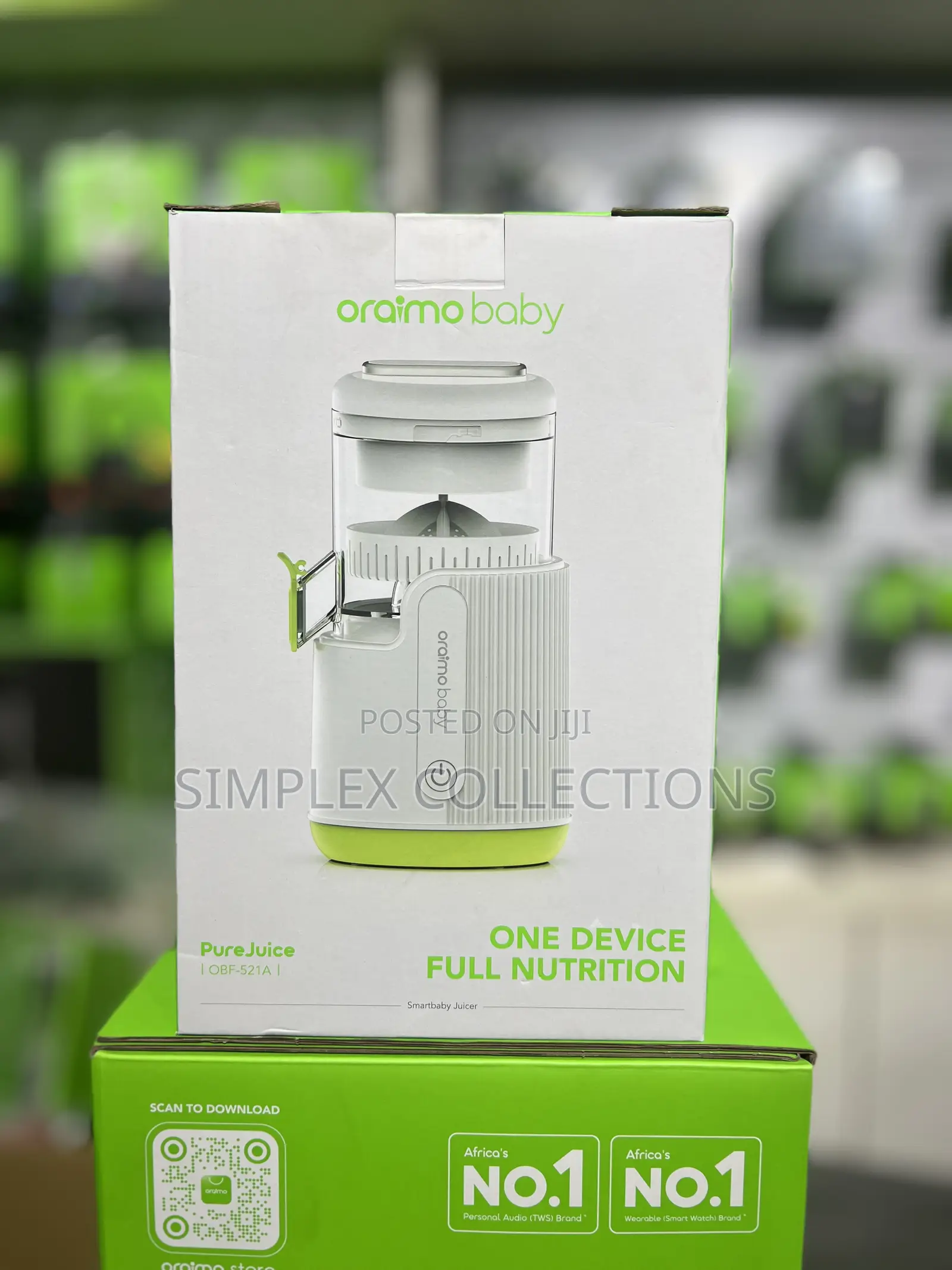 Oraimo Purejuice Rechargeable Safe Design Smart Baby Juicer