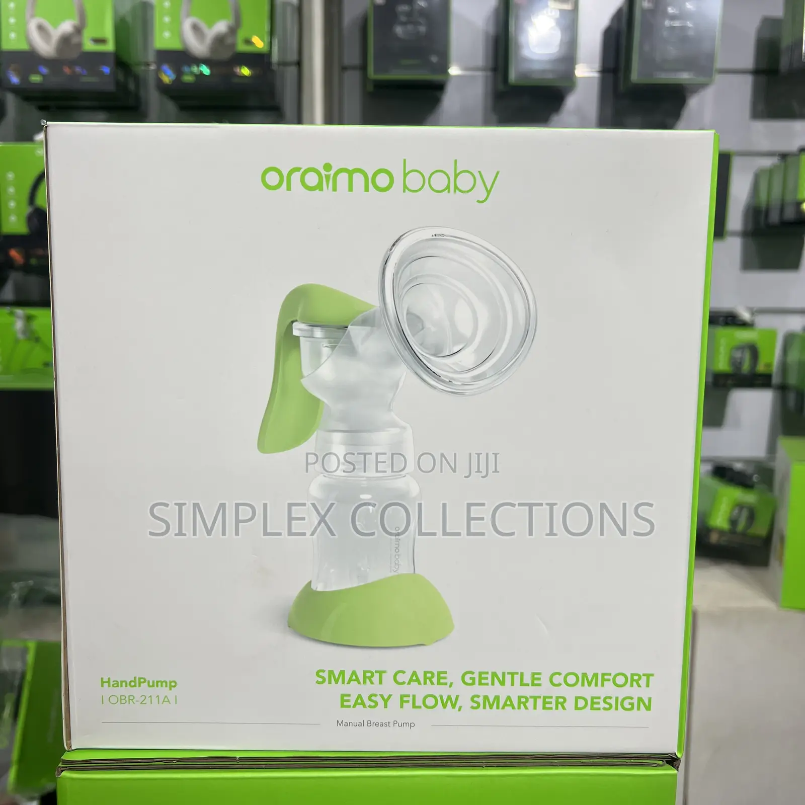 Oraimo Handpump Bpa-Free Gentle Touch Lightweight Manual Breast Pump