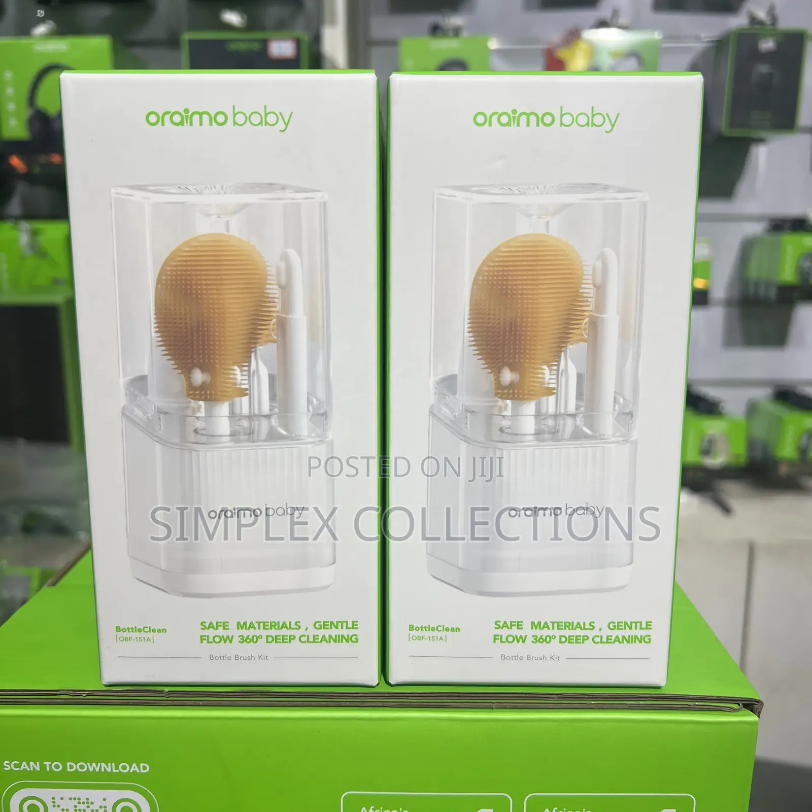 Oraimo Bottleclean Deep Cleaning Baby Bottle Brush Kit