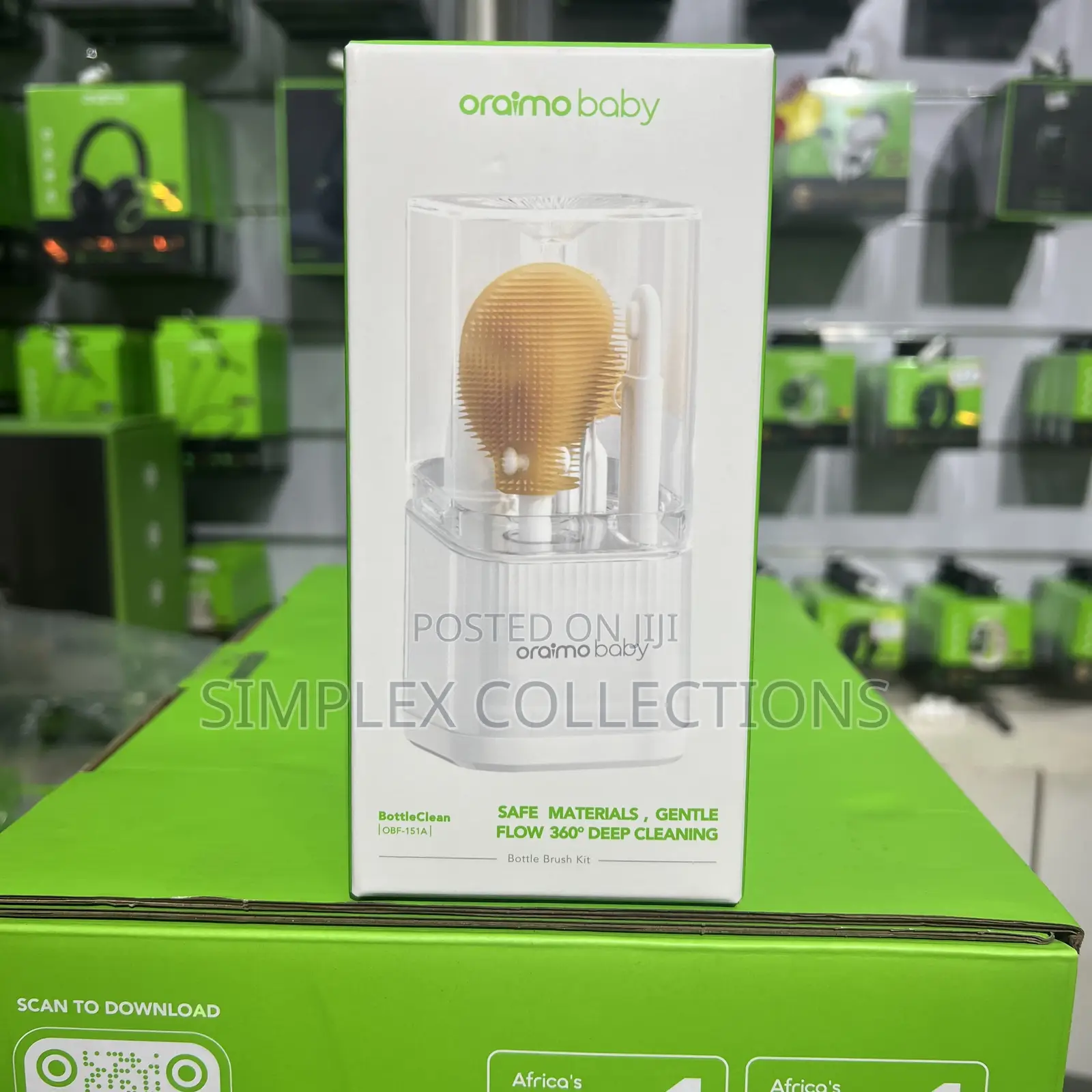 Oraimo Bottleclean Deep Cleaning Baby Bottle Brush Kit