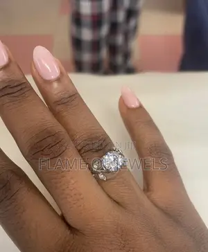 Leaflike Designed Promise /Engagement Ring