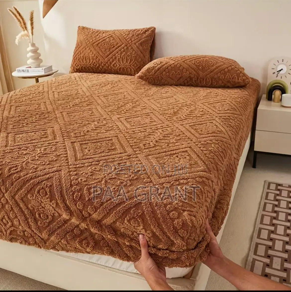 Extra Thick Fluffy Mattress Cover (Available in Diff Colors