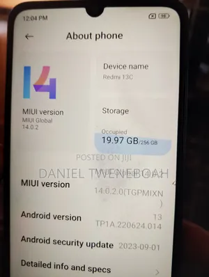 Xiaomi Redmi 13C 256 GB Black