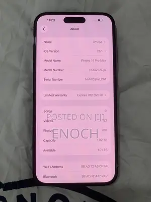 New Apple iPhone 14 Pro Max 1 TB Black