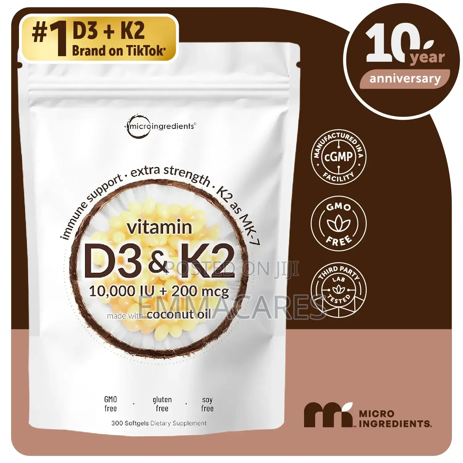 Microlngredients Vitamin D3 10,000iu 200mcg