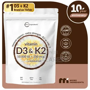 Microlngredients Vitamin D3 10,000iu 200mcg