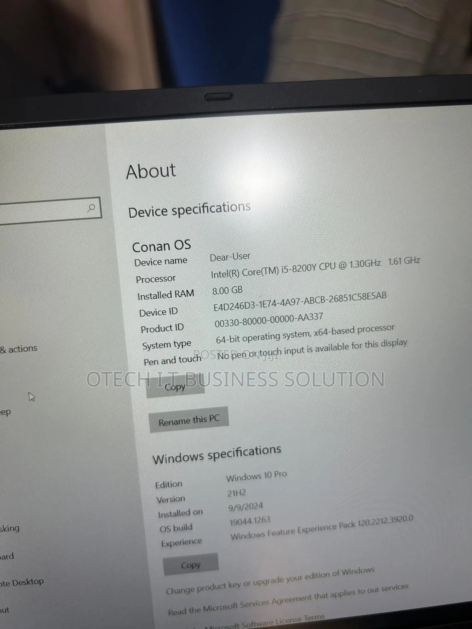 Laptop NEC N22A 8GB Intel Core i5 SSD 256GB