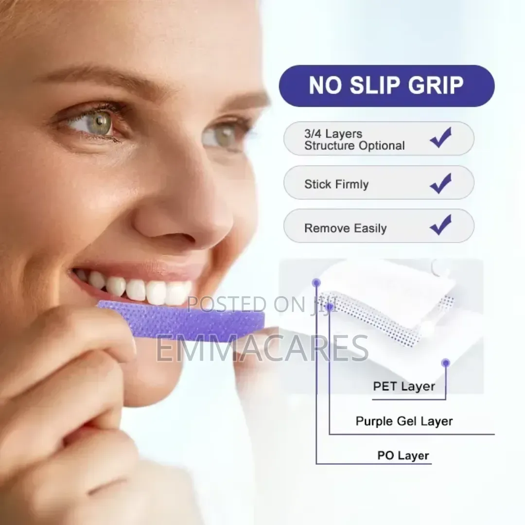 7 Bags Purple Teeth Whitening Strips. Stretchable Whitening Tapes